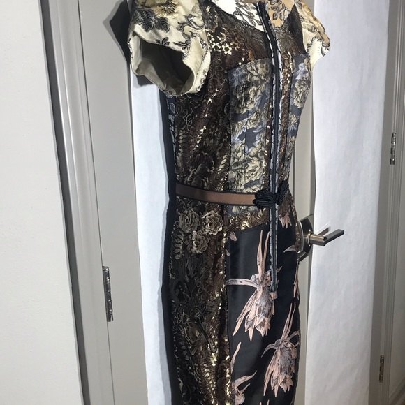 Byron Lars - Beguile Sleeve Sheath Dress - size 4 - Picture 2 of 8